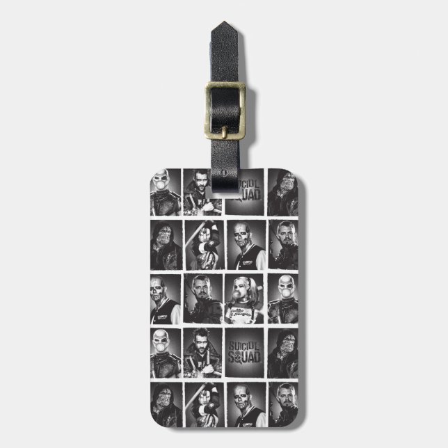 Suicide Squad | Yearbook Pattern Luggage Tag (Front Vertical)