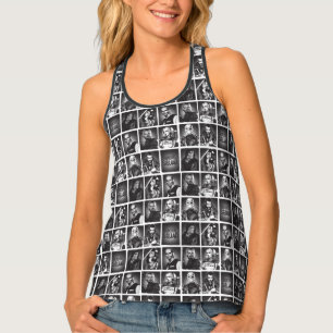 Suicide Squad   Yearbook Pattern Tank Top
