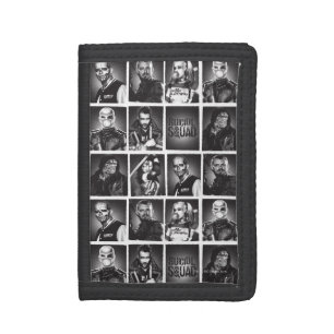 Suicide Squad   Yearbook Pattern Tri-fold Wallet