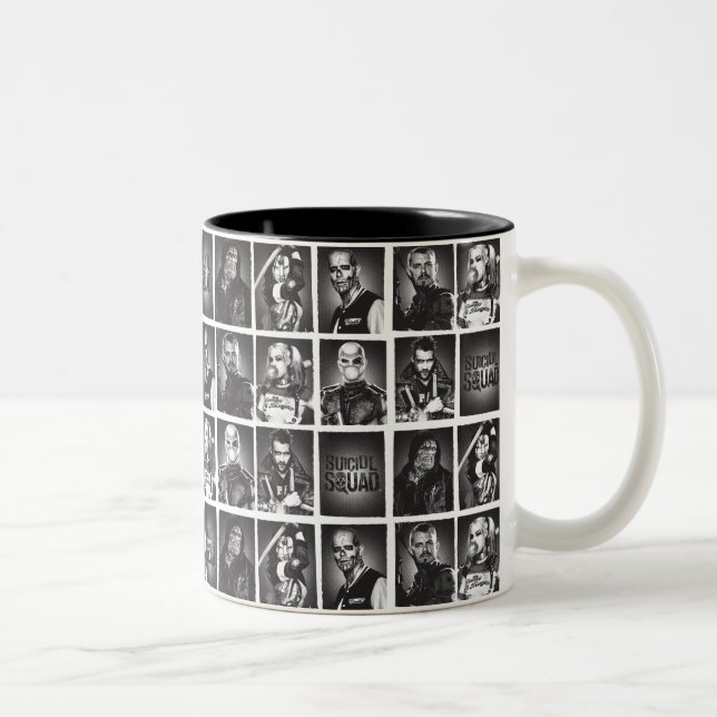 Suicide Squad | Yearbook Pattern Two-Tone Coffee Mug (Right)