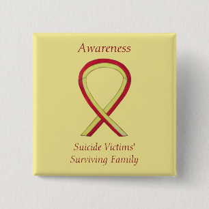 Suicide Victims' Surviving Family Ribbon Pins