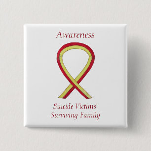 Suicide Victims' Surviving Family Ribbon Pins