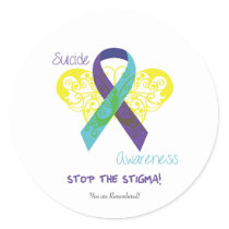 SuicideAwareness.png Classic Round Sticker