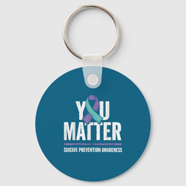 Suicides Prevention Shirts Suicide Awareness  Keychain (Front)