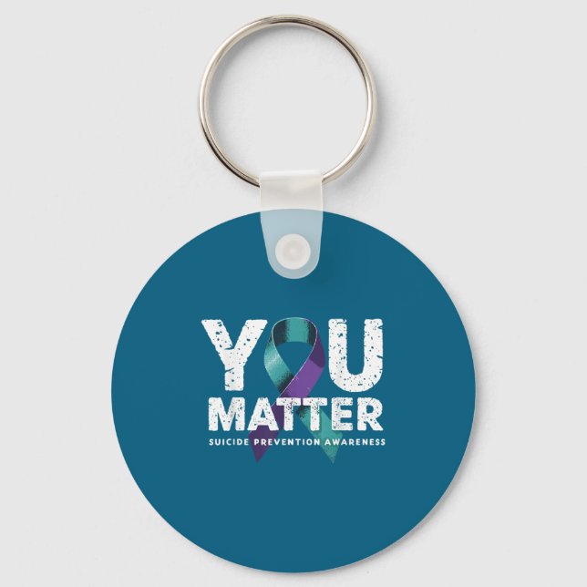 Suicides Prevention Shirts Suicide Awareness  Keychain (Front)