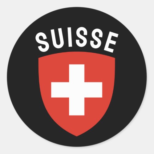 Suisse French_speaking Switzerland Classic Round Sticker
