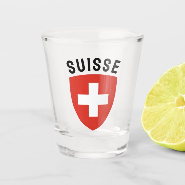 Suisse (French-speaking Switzerland) Shot Glass (Front)