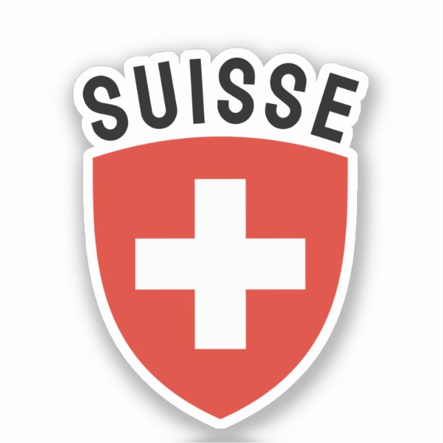 Suisse (French-speaking Switzerland) Sticker (Front)