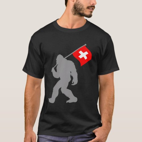 Suisse Or Swiss Flag On Switzerland Flag T_Shirt