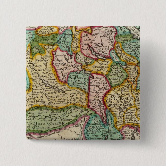 Suisse or Switzerland Button (Front)