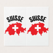 Suisse Switzerland Map Flag (Outside Unfolded)