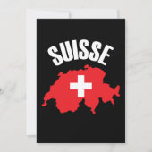 Suisse Switzerland Map Flag (Front)