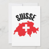 Suisse Switzerland Map Flag (Front)