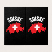 Suisse Switzerland Map Flag (Outside Unfolded)