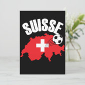 Suisse Switzerland Map Soccer (Standing Front)