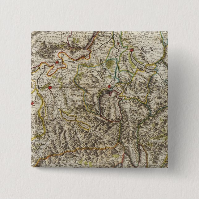 Suisse - Switzerland Pinback Button (Front)