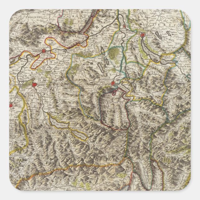 Suisse - Switzerland Square Sticker (Front)