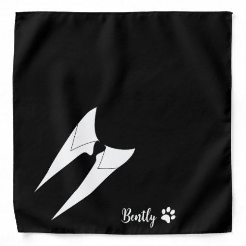 Suit and Tie Funny Dog Bandana