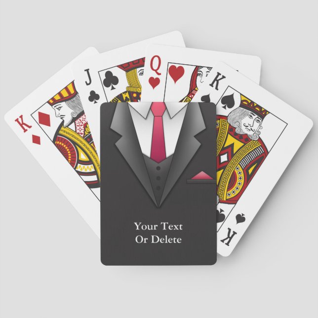 Suit Businessman Playing Cards (Back)