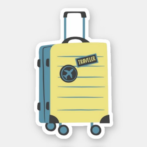 Suit Case Luggage Sticker