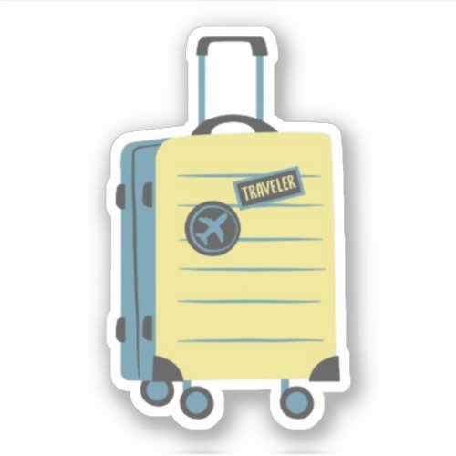 Suit Case Luggage Sticker