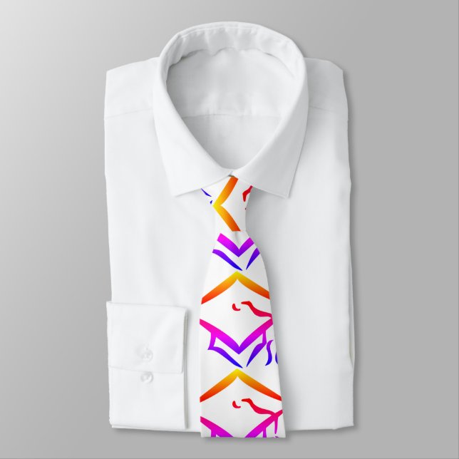suit combination neck tie (Tied)