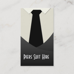 Suit hire business card