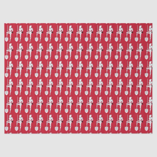 “Suit of Armor DIVA” TISSUE PAPER (Front)