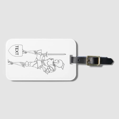 Suit of Armor Diva to Personalize  Luggage Tag