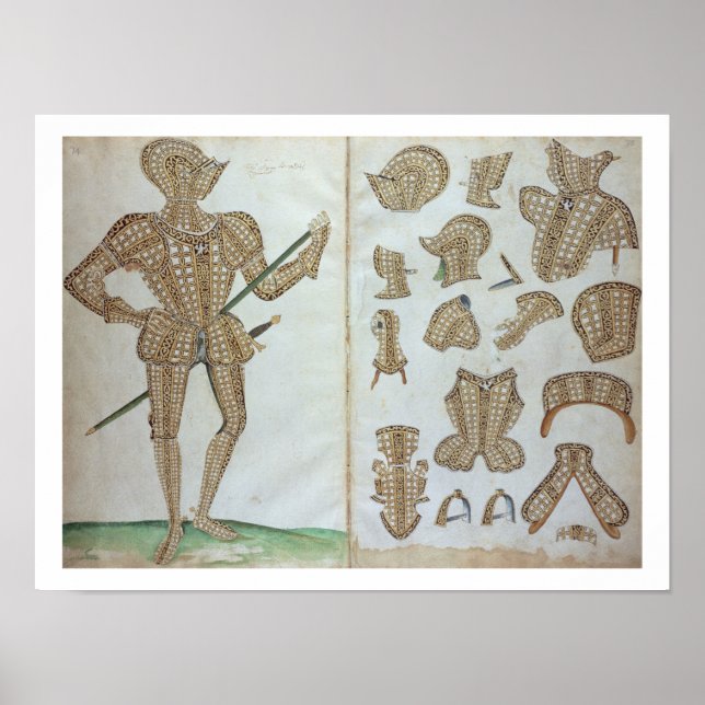 Suit of Armor for Sir Henry Lee, from 'An Elizabe Poster (Front)