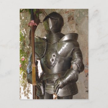 Suit Of Armor Postcard by StuffOrSomething at Zazzle