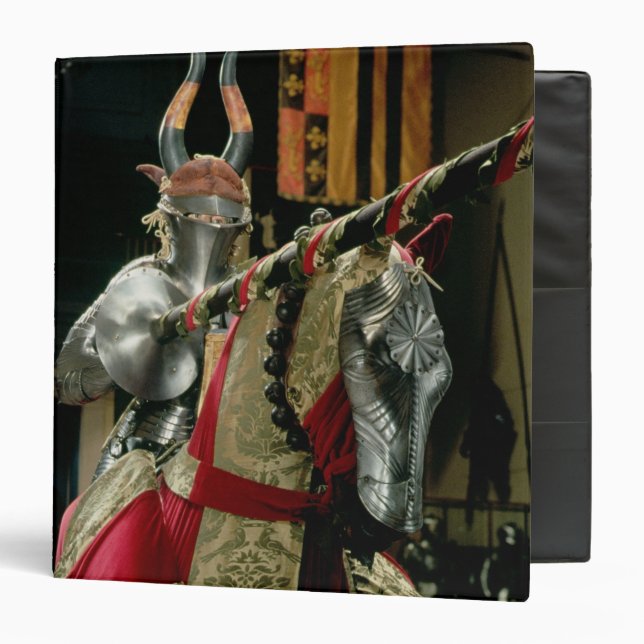 Suit of armour and matching horse armour binder (Front/Inside)