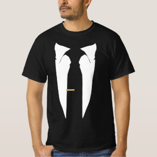 Suit Tie Wedding Tuxedo Prom Bachelor Ceremony T-Shirt