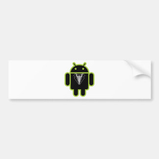Suit up Android green Bumper Sticker