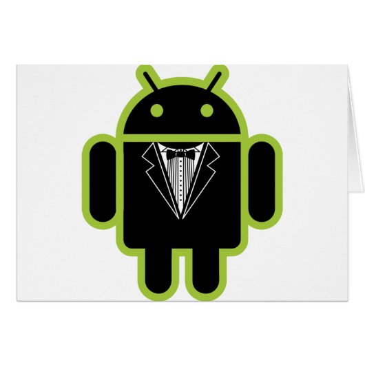Suit up Android green Cards (Front Horizontal)