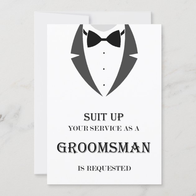 Wedding Card Groomsman Proposal Proposal Card Will you be my Card Personalised Will you be my Groomsman? Card