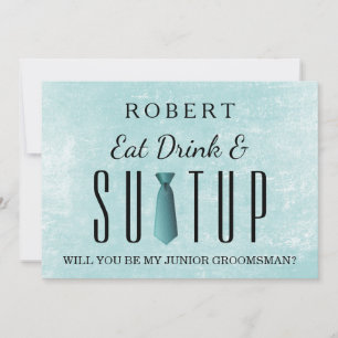 Suit-up Will you be my groomsman Invitation