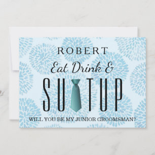 Suit-up Will you be my groomsman Invitation