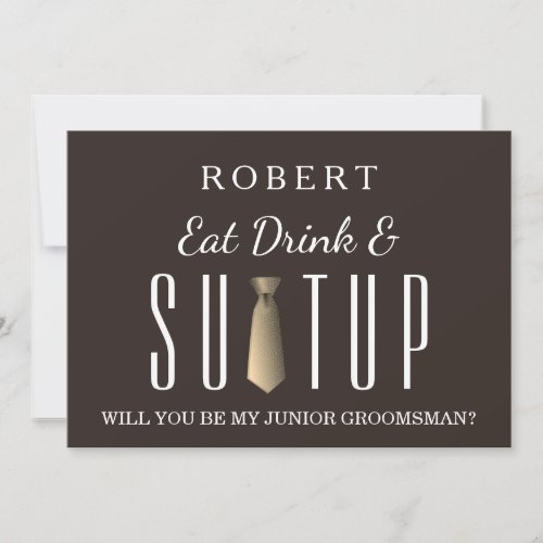 Suit_up Will you be my groomsman Invitation