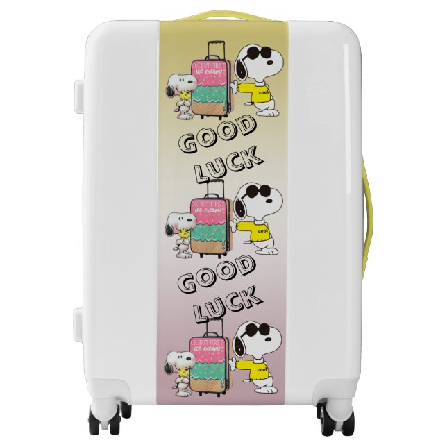 Suitcase and funny dogs with suitcases (Front)