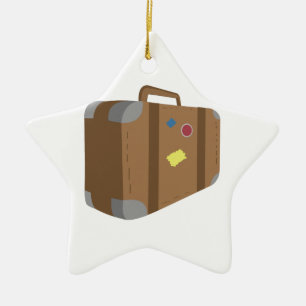 Suitcase Ceramic Ornament