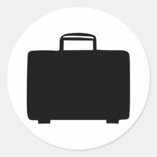 Suitcase Classic Round Sticker