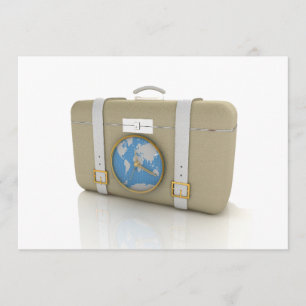 Suitcase For Travel Invitations