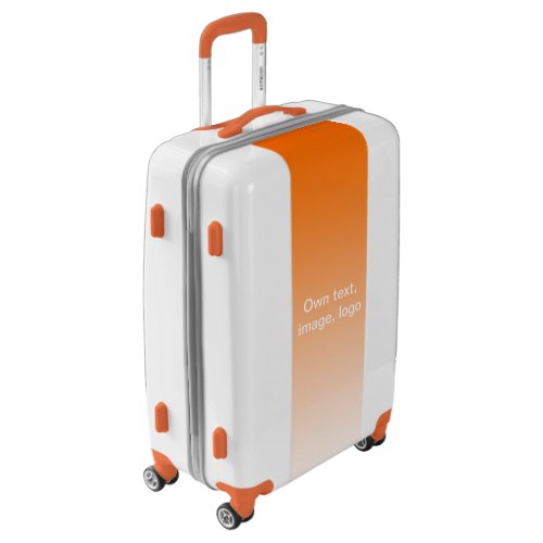 Suitcase Medium Orange _ White