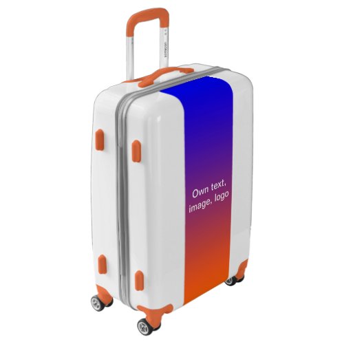 Suitcase Medium Royal Blue _ Orange