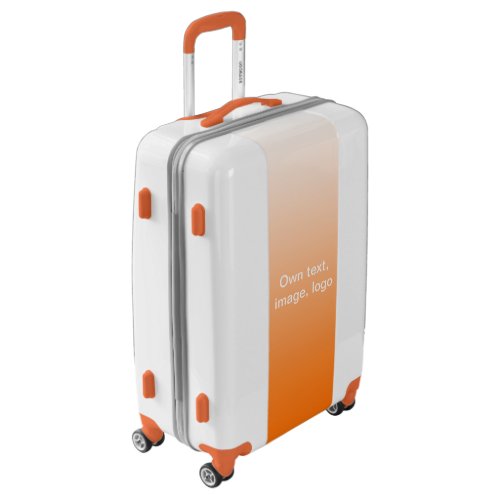 Suitcase Medium White _ Orange