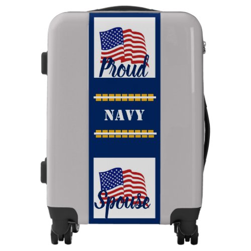 Suitcase Navy Spouse