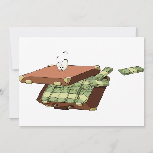 Suitcase Of Money Invitations