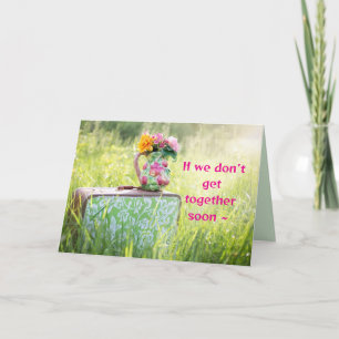 SUITCASE PLANT STAND MISSING YOU CARD