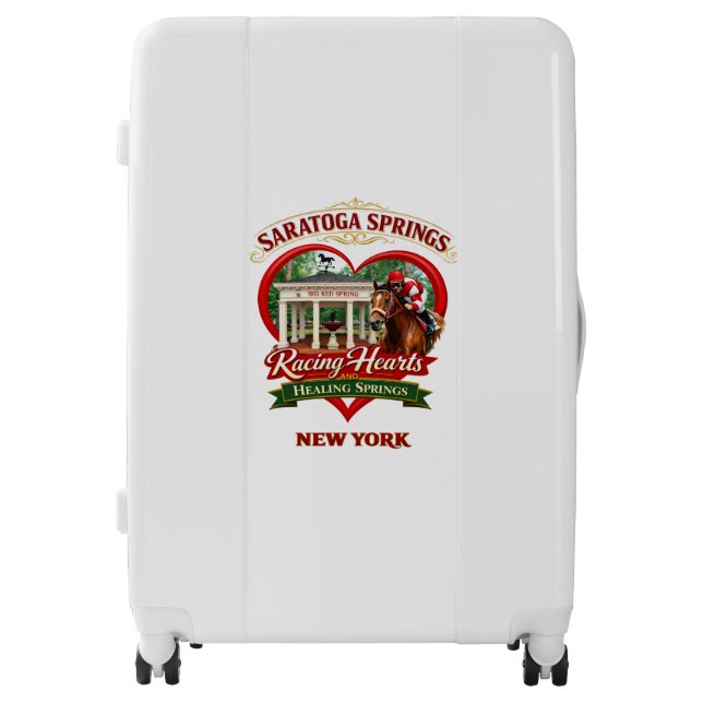 Suitcase - Racing Hearts and Healing Springs  (Front)